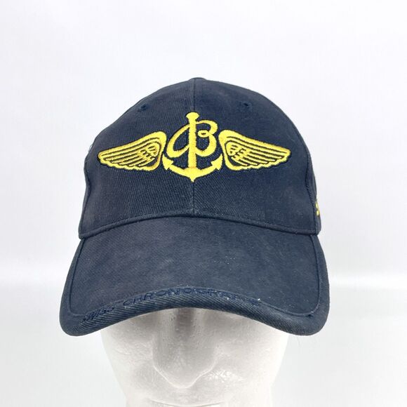 Breitling Hat Swiss Chronographs Watch Since 1884 Embroidered Navy Strapback - Picture 4 of 14